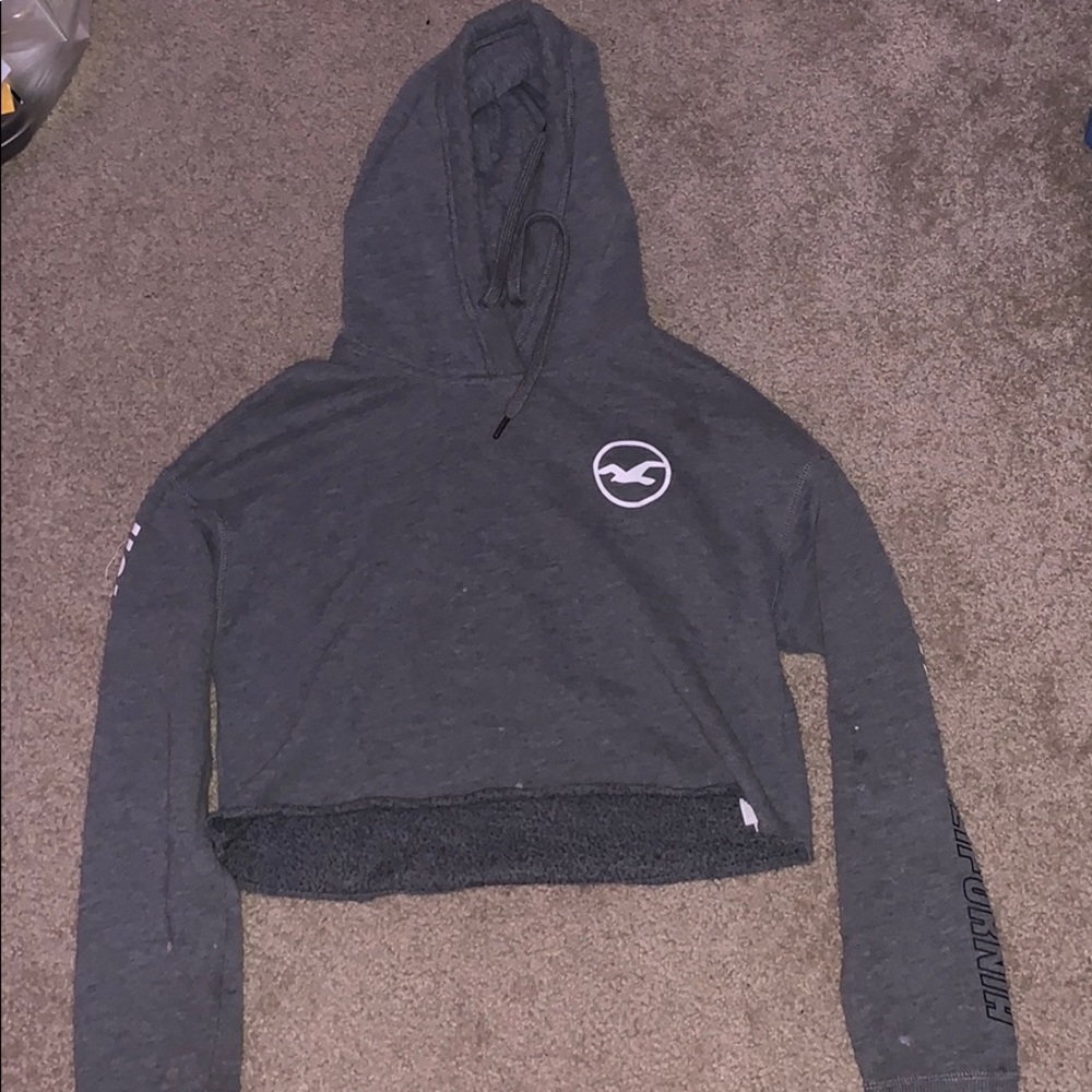 Cropped holister hoodie